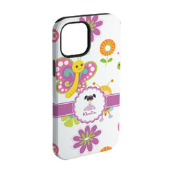 Butterflies iPhone Case - Rubber Lined - iPhone 15 Pro (Personalized)