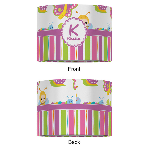 Butterflies & Stripes 12" Drum Lampshade - APPROVAL (Fabric)