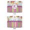 Butterflies & Stripes 12" Drum Lampshade - APPROVAL (Fabric)