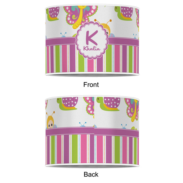 Butterflies & Stripes 12" Drum Lampshade - APPROVAL (Poly Film)