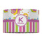 Butterflies & Stripes 12" Drum Lampshade - FRONT (Fabric)