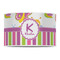 Butterflies & Stripes 12" Drum Lampshade - FRONT (Poly Film)