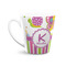 Butterflies & Stripes 12 Oz Latte Mug - Front