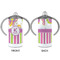 Butterflies & Stripes 12 oz Stainless Steel Sippy Cups - APPROVAL