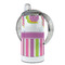 Butterflies & Stripes 12 oz Stainless Steel Sippy Cups - FULL (back angle)