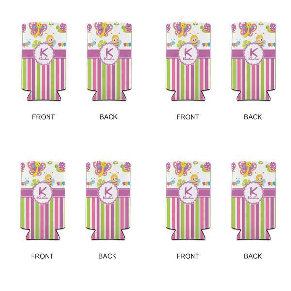 Butterflies & Stripes 12oz Tall Can Sleeve - Set of 4 - APPROVAL