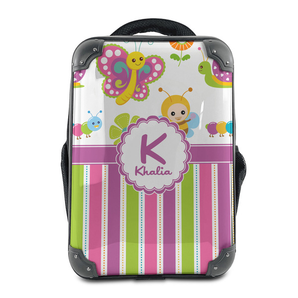 Custom Butterflies & Stripes 15" Hard Shell Backpack (Personalized)
