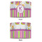 Butterflies & Stripes 16" Drum Lampshade - APPROVAL (Fabric)