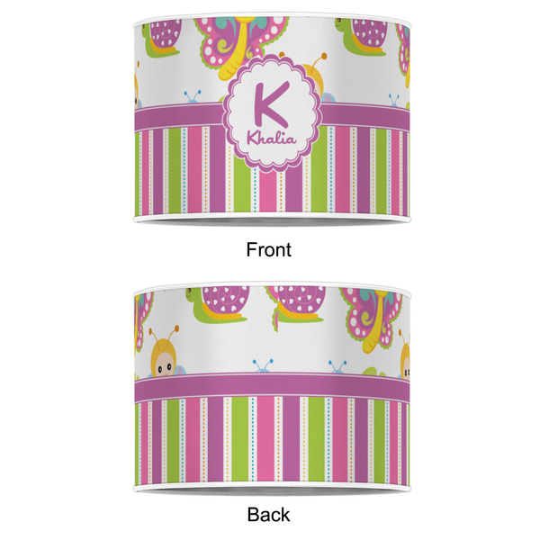 Butterflies & Stripes 16" Drum Lampshade - APPROVAL (Poly Film)