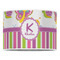 Butterflies & Stripes 16" Drum Lampshade - FRONT (Poly Film)