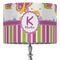 Butterflies & Stripes 16" Drum Lampshade - ON STAND (Fabric)