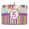 Butterflies & Stripes 16" Drum Lampshade - PENDANT (Fabric)