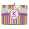 Butterflies & Stripes Drum Pendant Lamp (Personalized)