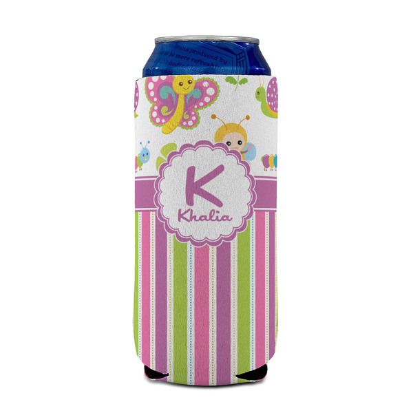Butterflies & Stripes 16oz Can Sleeve - FRONT (on can)
