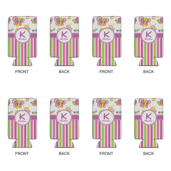 Butterflies & Stripes 16oz Can Sleeve - Set of 4 - APPROVAL