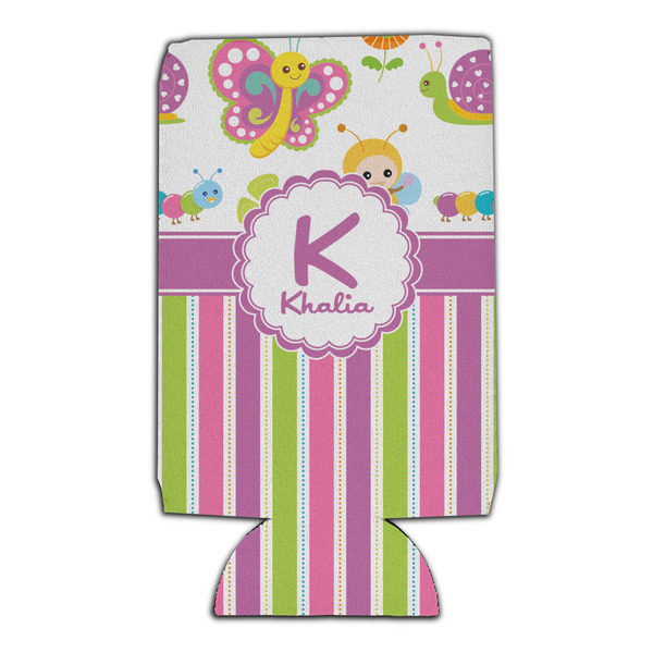 Butterflies & Stripes 16oz Can Sleeve - Set of 4 - FRONT