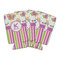 Butterflies & Stripes Can Cooler (16 oz) - Set of 4 (Personalized)