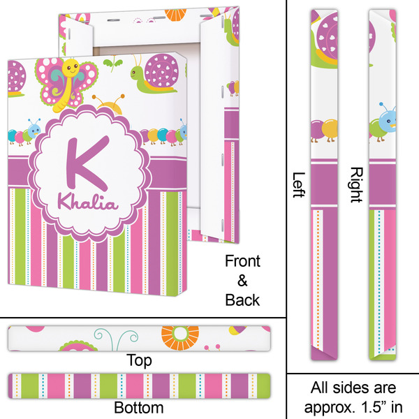 Butterflies & Stripes 16x20 - Canvas Print - Approval