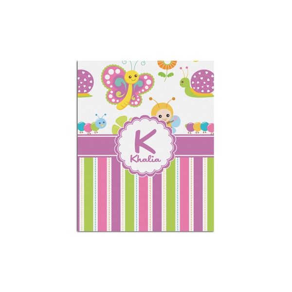 Custom Butterflies & Stripes Poster - Multiple Sizes (Personalized)