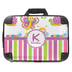 Butterflies & Stripes Hard Shell Briefcase - 18" (Personalized)
