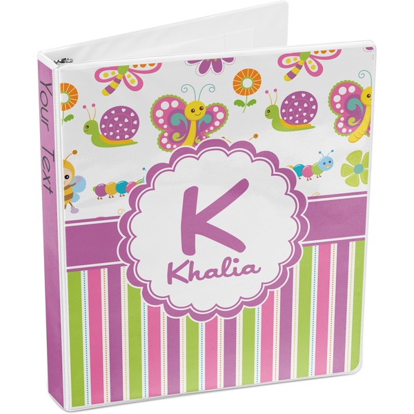 Butterflies & Stripes 3-Ring Binder 3/4 - Main