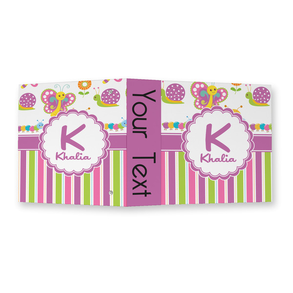 Butterflies & Stripes 3 Ring Binders - Full Wrap - 2" - OPEN OUTSIDE