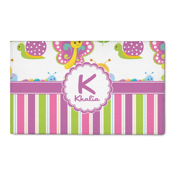 Custom Butterflies & Stripes 3' x 5' Indoor Area Rug (Personalized)