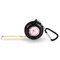 Butterflies & Stripes 6-Ft Pocket Tape Measure with Carabiner Hook - Front