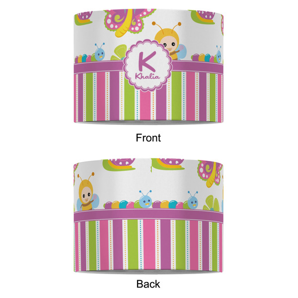 Butterflies & Stripes 8" Drum Lampshade - APPROVAL (Fabric)