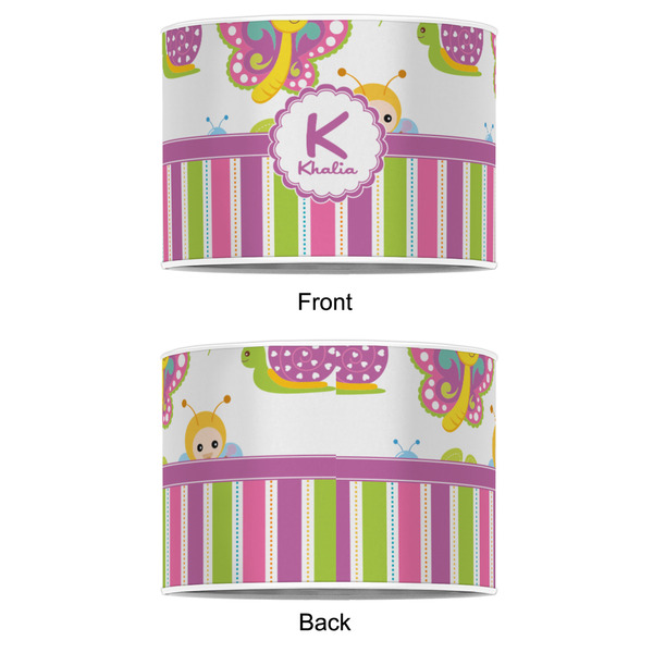 Butterflies & Stripes 8" Drum Lampshade - APPROVAL (Poly Film)