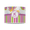 Butterflies & Stripes 8" Drum Lampshade - FRONT (Poly Film)