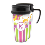 Butterflies & Stripes Acrylic Travel Mug (Personalized)