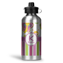 Butterflies & Stripes Water Bottles - 20 oz - Aluminum (Personalized)