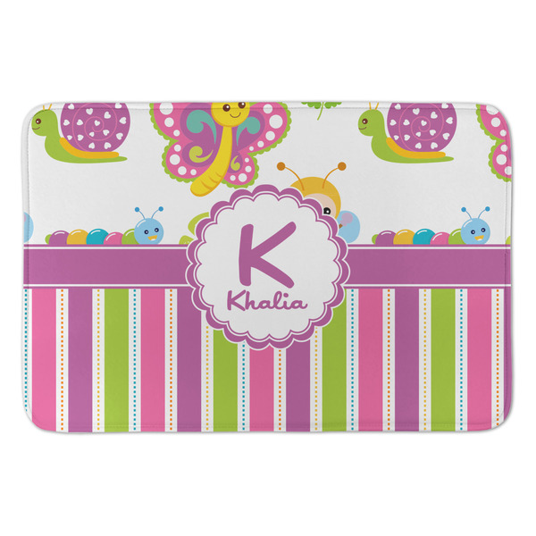 Custom Butterflies & Stripes Anti-Fatigue Kitchen Mat (Personalized)