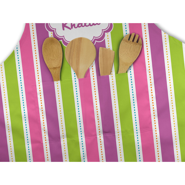 Butterflies & Stripes Apron - Pocket Detail with Props