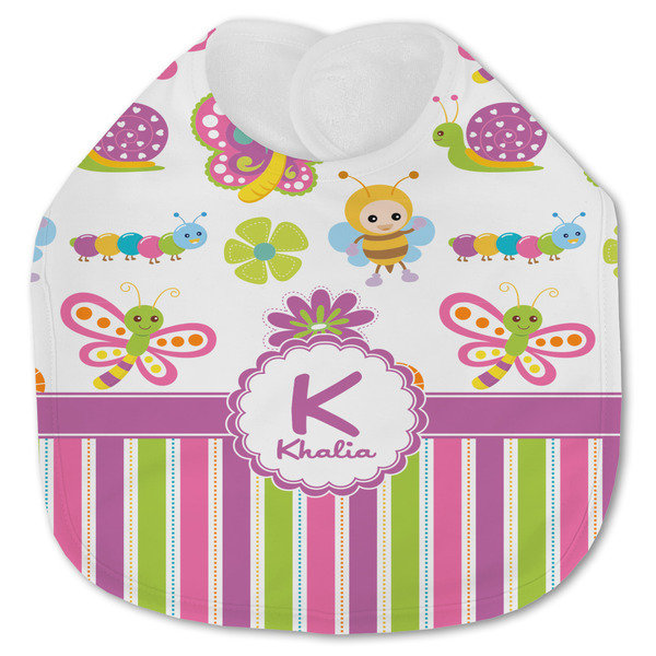 Butterflies & Stripes Baby Bib - AFT closed