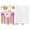 Butterflies & Stripes Baby Blanket (Single Side - Printed Front, White Back)