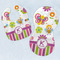Butterflies & Stripes Baby Minky Bib & New Burp Set