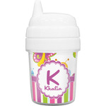 Butterflies & Stripes Baby Sippy Cup (Personalized)