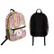 Butterflies & Stripes Backpack front and back - Apvl