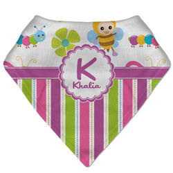 Butterflies & Stripes Bandana Bib (Personalized)