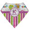 Butterflies & Stripes Bandana Bib (Personalized)