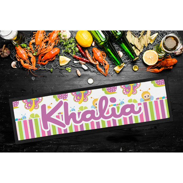 Butterflies & Stripes Bar Mat - Large - LIFESTYLE