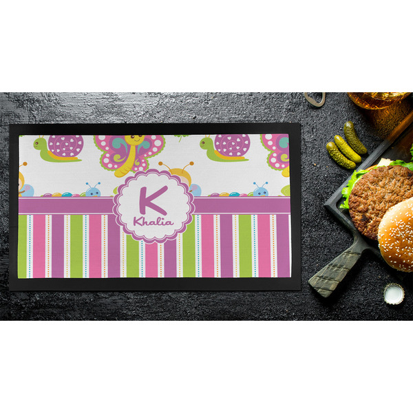 Butterflies & Stripes Bar Mat - Small - LIFESTYLE