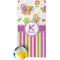 Butterflies & Stripes Beach Towel (Personalized)