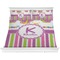 Butterflies & Stripes Comforter Set - King (Personalized)