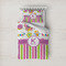 Butterflies & Stripes Duvet Cover Set - Twin (Personalized)