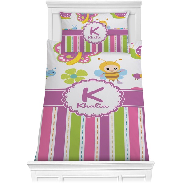 Butterflies & Stripes Bedding Set (Twin)