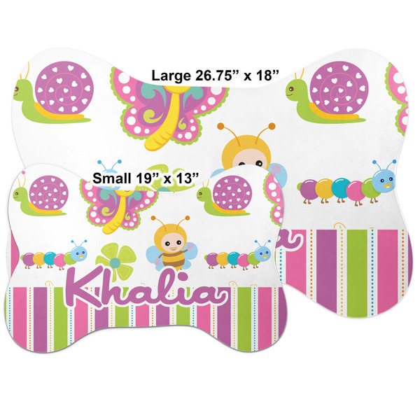 Butterflies & Stripes Bone Shaped Mat Comparison