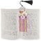 Butterflies & Stripes Bookmark with tassel - In book